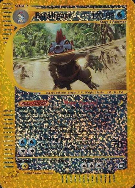 2002 Pokemon Expedition Box Topper Feraligatr #2 TCG Card