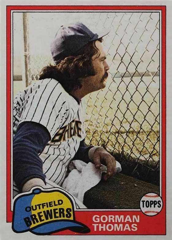 1981 Topps Gorman Thomas #135 Baseball Card