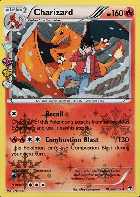 2016 Pokemon XY Generations Radiant Collection Charizard #RC5 TCG Card