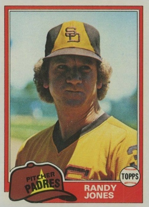 1981 Topps Randy Jones #458 Baseball Card