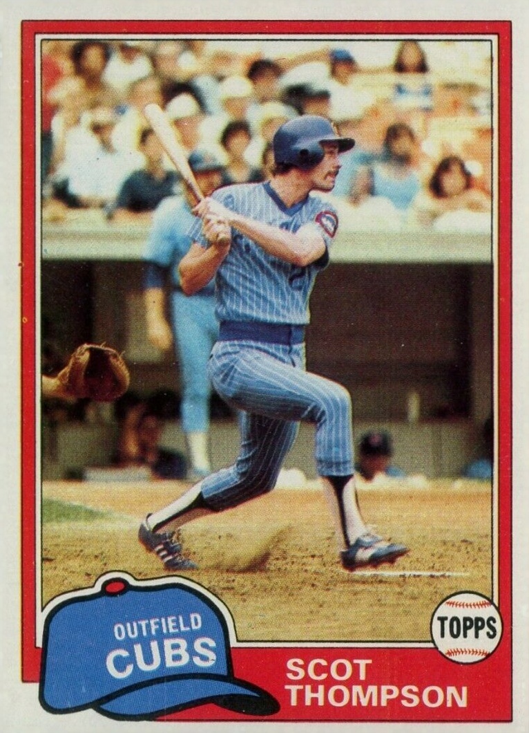1981 Topps Scot Thompson #395 Baseball Card