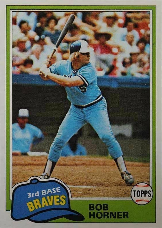 1981 Topps Bob Horner #355 Baseball Card
