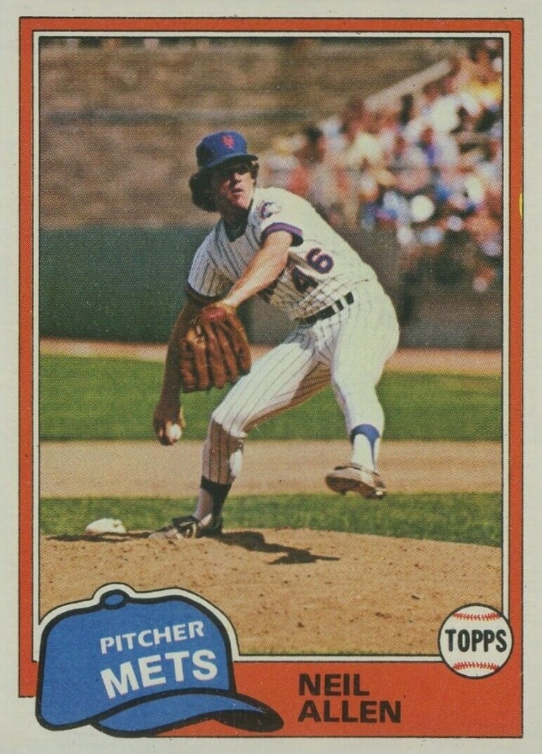 1981 Topps Neil Allen #322 Baseball Card