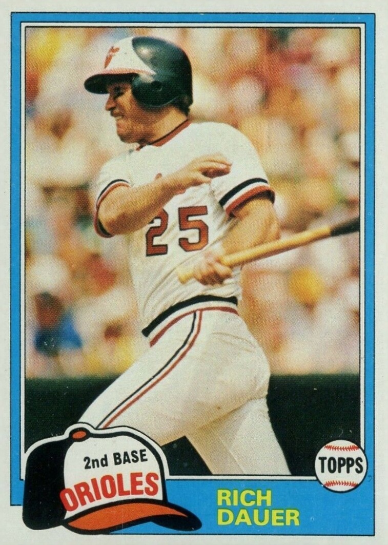 1981 Topps Rich Dauer #314 Baseball Card
