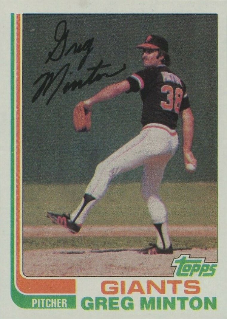 1982 Topps Greg Minton #687 Baseball Card