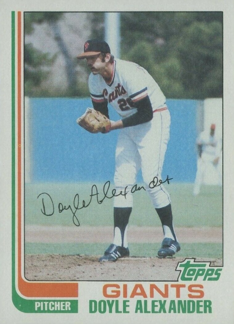 1982 Topps Doyle Alexander #364 Baseball Card