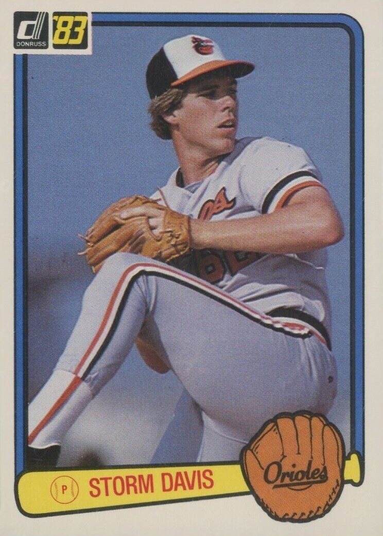 1983 Donruss Storm Davis #619 Baseball Card