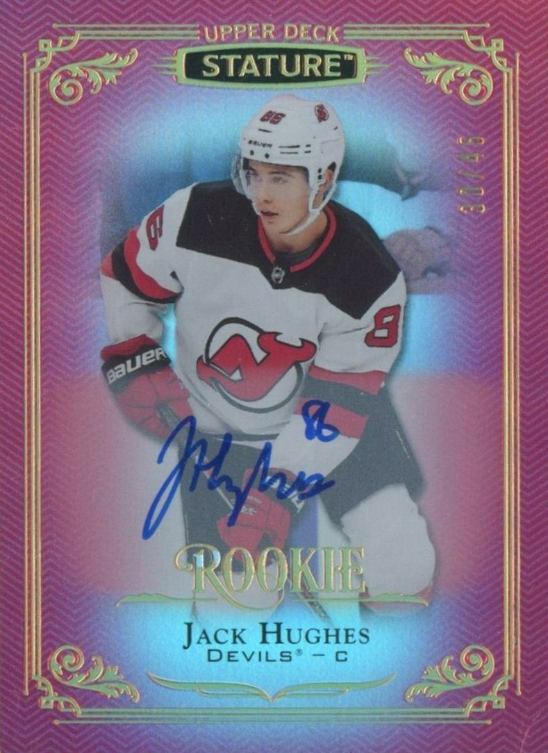 2019 Upper Deck Stature Jack Hughes #150 Hockey Card