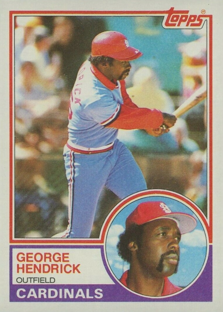 1983 Topps George Hendrick #650 Baseball Card