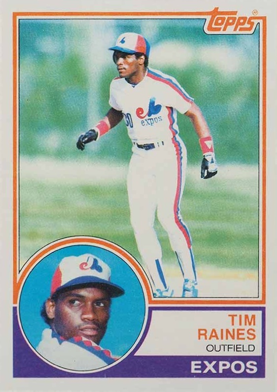 1983 Topps Tim Raines #595 Baseball Card