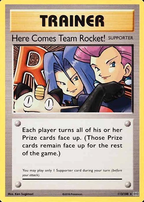2016 Pokemon XY Evolutions Here Comes Team Rocket! #113 TCG Card