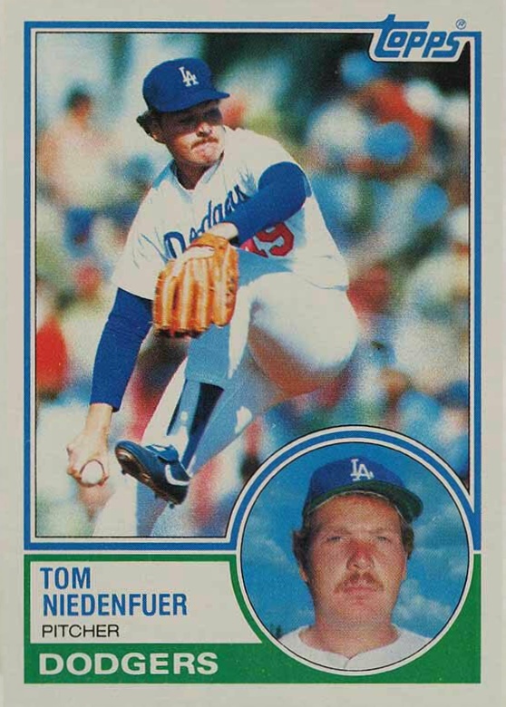 1983 Topps Tom Niedenfuer #477 Baseball Card