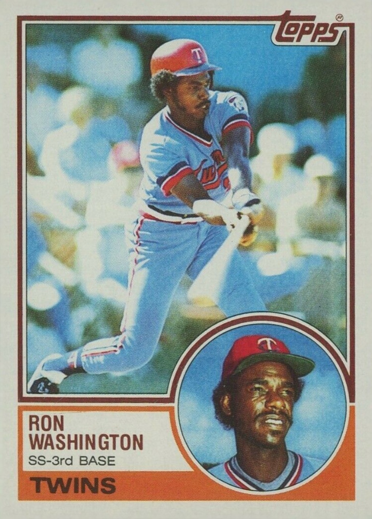 1983 Topps Ron Washington #458 Baseball Card