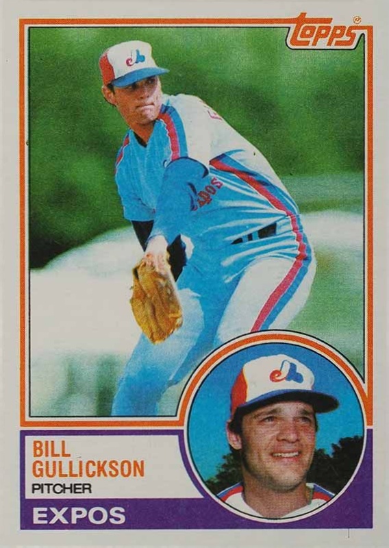 1983 Topps Bill Gullickson #31 Baseball Card