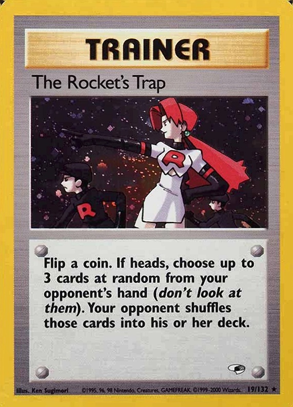2000 Pokemon Gym Heroes  The Rocket's Trap #19 TCG Card