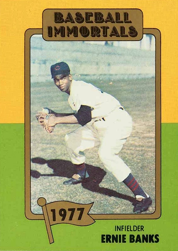 1980 Baseball Immortals Ernie Banks #158 Baseball Card