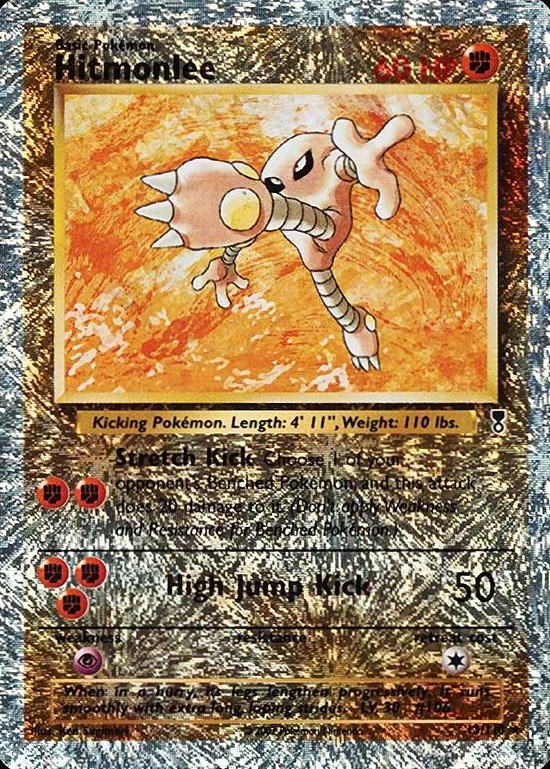 2002 Pokemon Legendary Collection  Hitmonlee-Reverse Foil #13 TCG Card