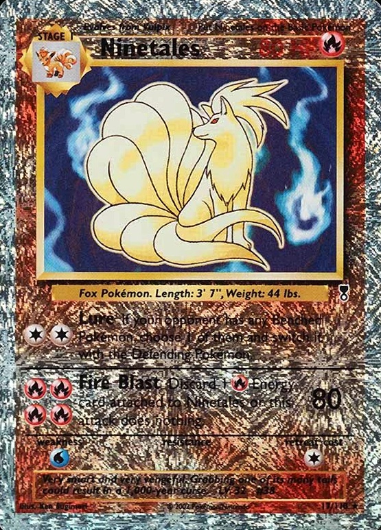 2002 Pokemon Legendary Collection  Ninetales-Reverse Foil #17 TCG Card