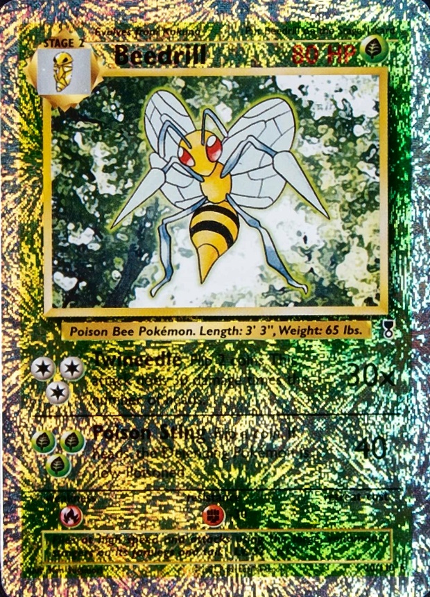 2002 Pokemon Legendary Collection  Beedrill-Reverse Foil #20 TCG Card