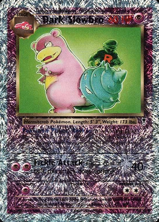 2002 Pokemon Legendary Collection  Dark Slowbro-Reverse Foil #8 TCG Card