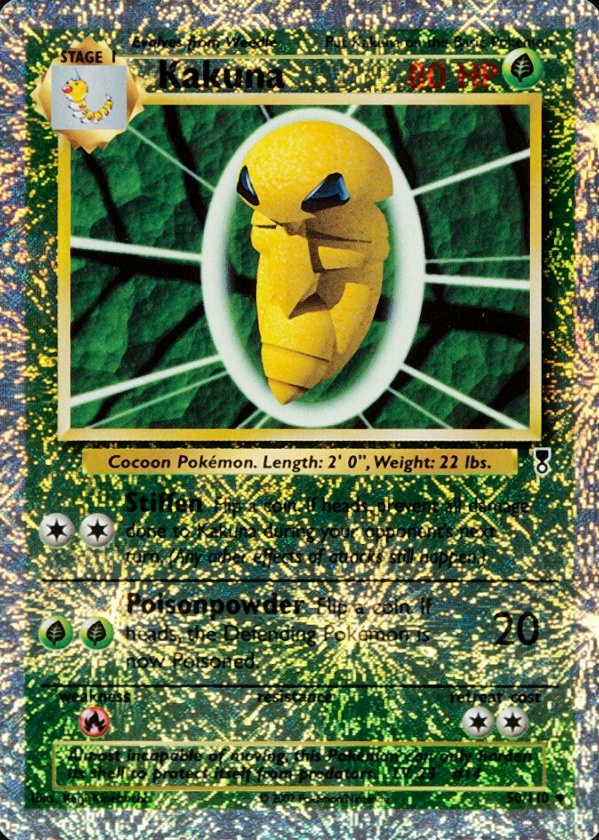2002 Pokemon Legendary Collection  Kakuna-Reverse Foil #50 TCG Card