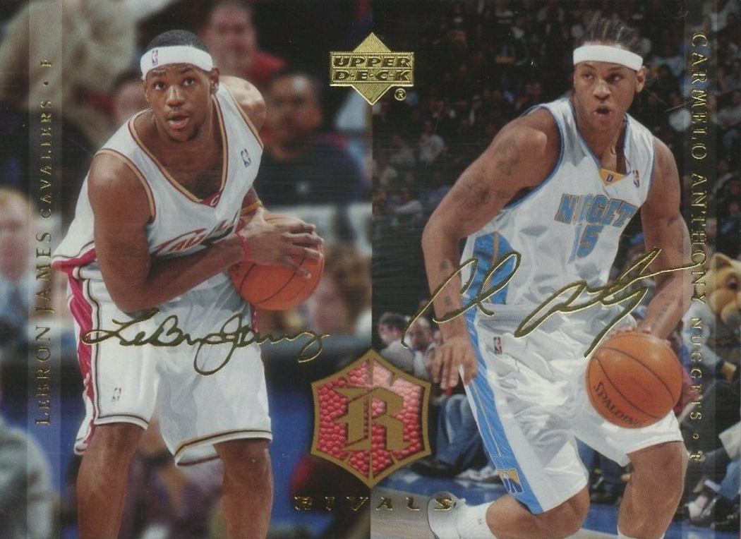2004 Upper Deck Rivals Carmelo Anthony/LeBron James #29 Basketball Card