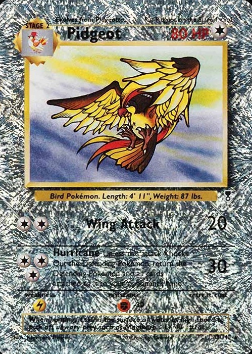 2002 Pokemon Legendary Collection  Pidgeot-Reverse Foil #33 TCG Card