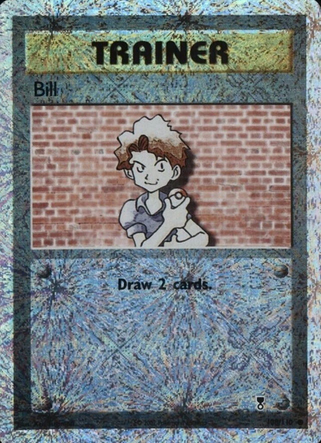 2002 Pokemon Legendary Collection  Bill-Reverse Foil #108 TCG Card