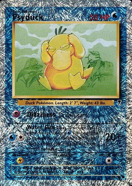2002 Pokemon Legendary Collection  Psyduck-Reverse Foil #88 TCG Card