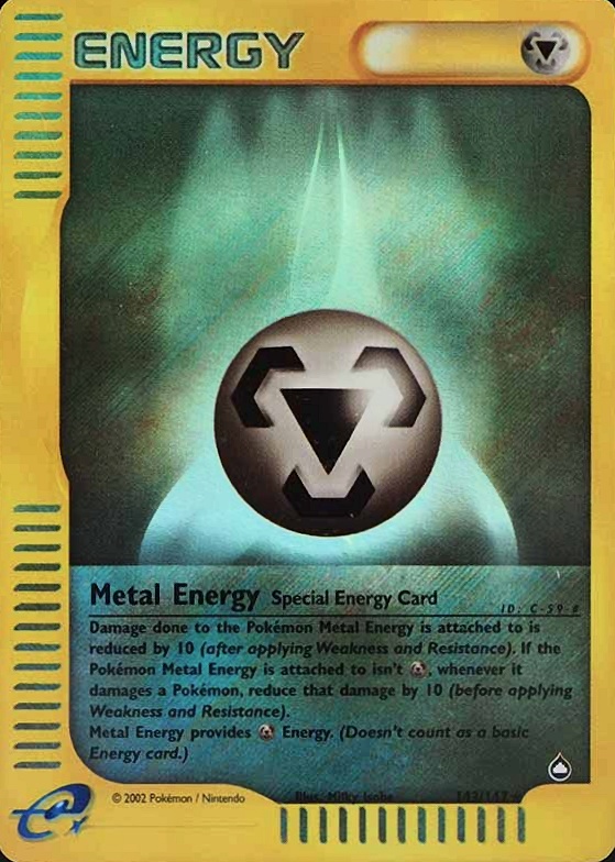 2003 Pokemon Aquapolis Metal Energy-Reverse Foil #143 TCG Card