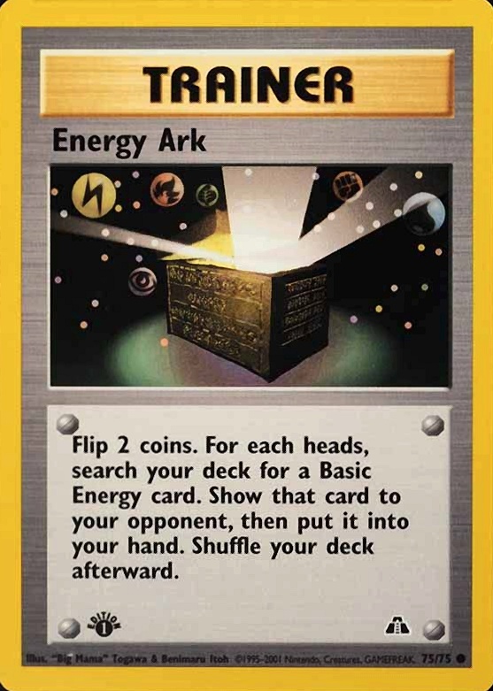 2001 Pokemon Neo Discovery Energy Ark #75 TCG Card
