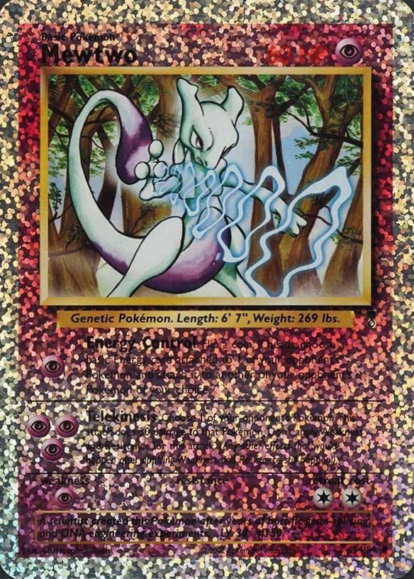 2002 Pokemon Legendary Collection Box Topper Mewtwo #S4 TCG Card
