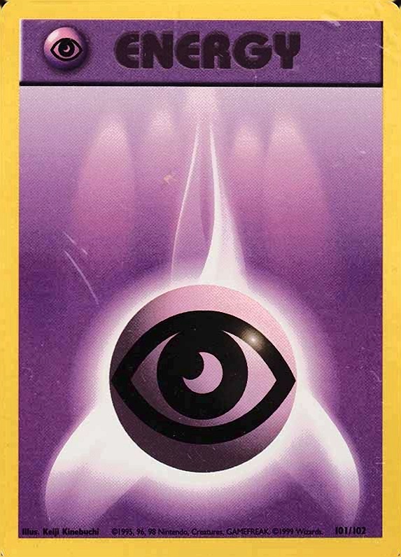 1999 Pokemon Game Psychic Energy #101 TCG Card
