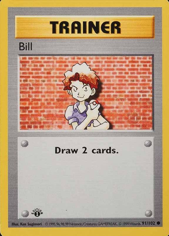 1999 Pokemon Game Bill #91 TCG Card