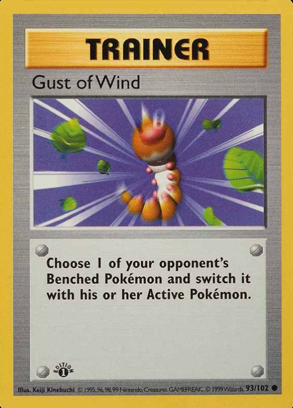 1999 Pokemon Game Gust of Wind #93 TCG Card