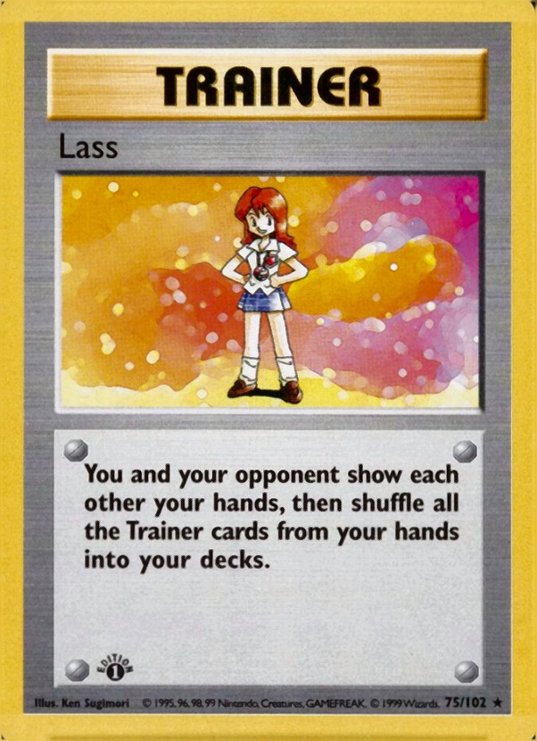 1999 Pokemon Game Lass #75 TCG Card