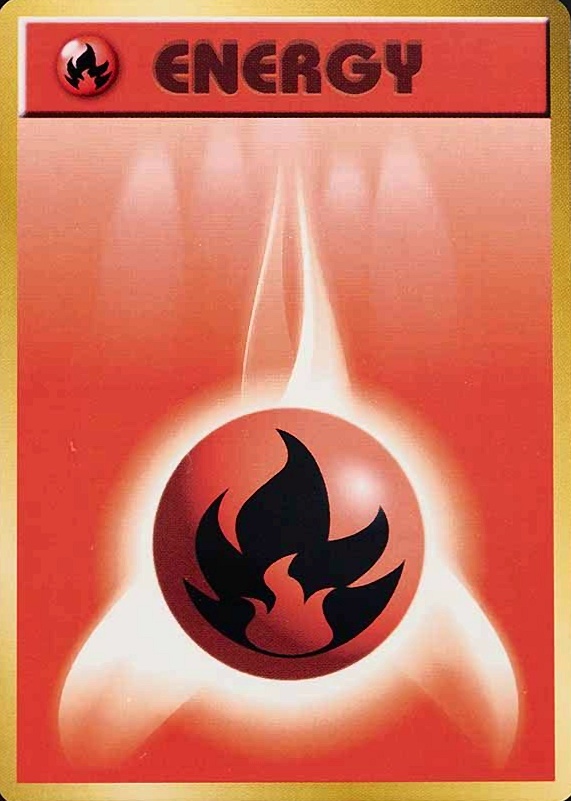 1996 Pokemon Japanese Basic Fire Energy # TCG Card