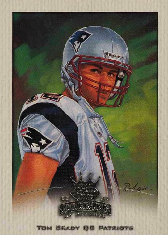 2002 Donruss Gridiron Kings Tom Brady #55 Football Card