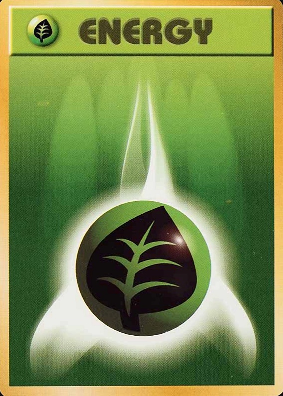 1996 Pokemon Japanese Basic Grass Energy # TCG Card