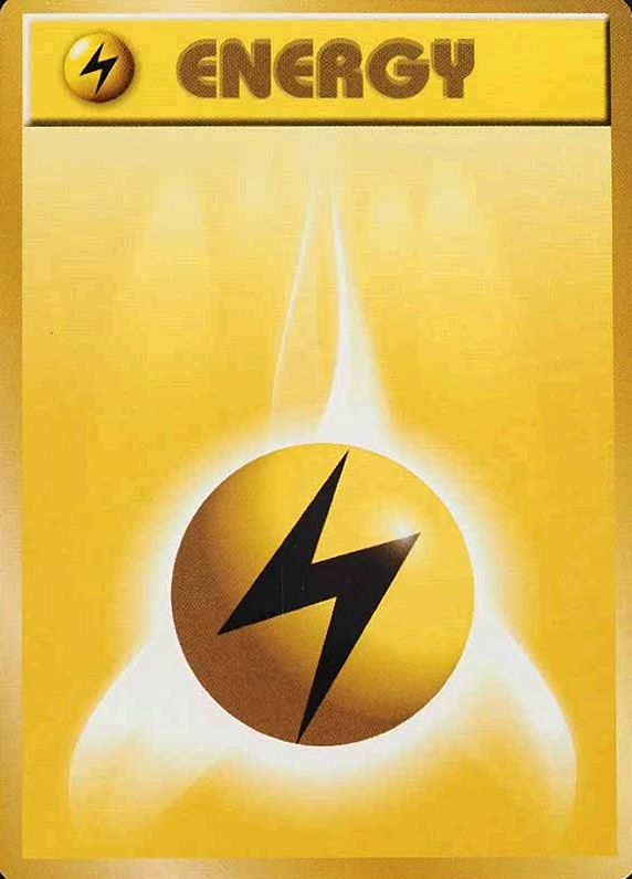 1996 Pokemon Japanese Basic Lightning Energy # TCG Card