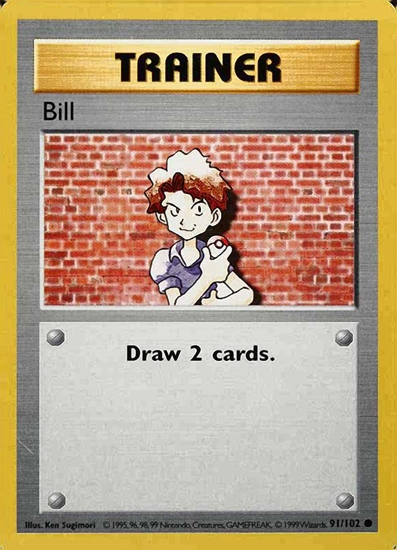 1999 Pokemon Game Bill #91 TCG Card