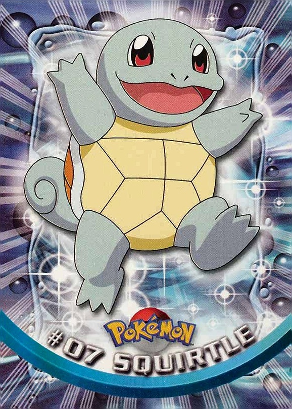 1999 Topps Pokemon TV Squirtle #7 TCG Card