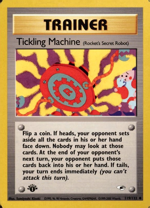 2000 Pokemon Gym Heroes  Tickling Machine #119 TCG Card