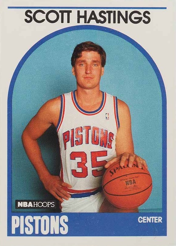 1989 Hoops Scott Hastings #317 Basketball Card
