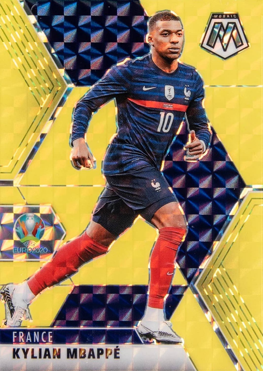 2020 Panini Mosaic UEFA Euro 2020 Kylian Mbappe #112 Soccer Card