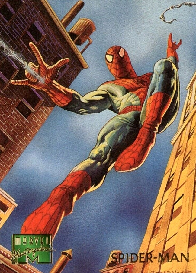 1995 Marvel Masterpieces Spider-Man #91 Non-Sports Card