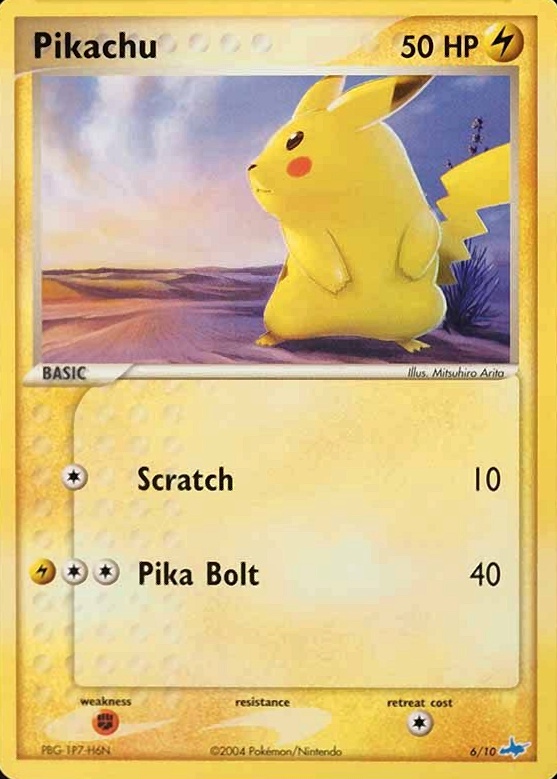 2004 Pokemon EX Trainer Kit Latios Pikachu #6 TCG Card