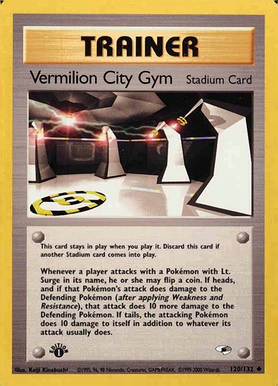 2000 Pokemon Gym Heroes  Vermilion City Gym #120 TCG Card