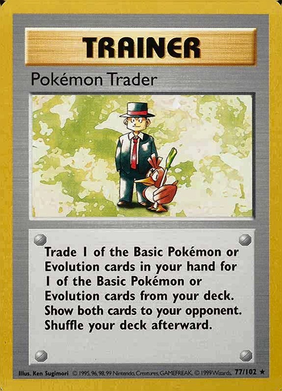 1999 Pokemon Game Pokemon Trader #77 TCG Card