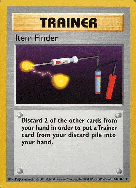 1999 Pokemon Game Item Finder #74 TCG Card